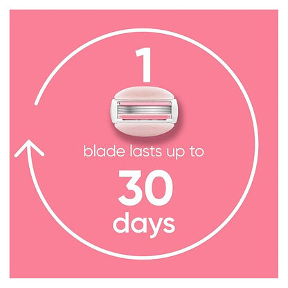 Gillette Venus ComfortGlide White Tea Women's Razor Refills, 6 Refill Cartridges, Fits Venus Reusable Razor Handles, 3-Bladed with Built-in Shave Gel Bars