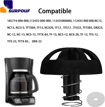 2-Pack Coffee Replacement Brew Basket Spring Loaded Stopper Kits Fits For Mr. Coffee Black and Decker Hamilton coffee maker parts, Parts Number 990117900 990237500 Coffee Machine Accessory