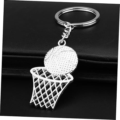Sosoport 6 Pcs Basketball Keychain Pendant Key Chains Halloween Keychain Soccer Keyrings Basketball