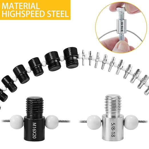 Nut and Bolt Thread Checker, Bolt Size Finder, 45 MaleFemale Thread Gauges (24 Inch  21 Metric) Thread Checker Standard and Metric, Bolt and Nut Identifier Gauge