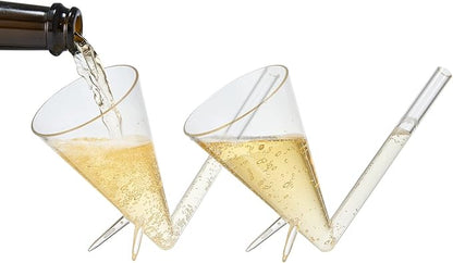 Champagne Shooter , Champagne Flutes Glasses , Unbreakable Acrylic with Stand Bridesmaid Proposal Box , Stocking Stuffers for Adults , Bachelorette Party Favors , Party Supplies , Fun Gifts for Women