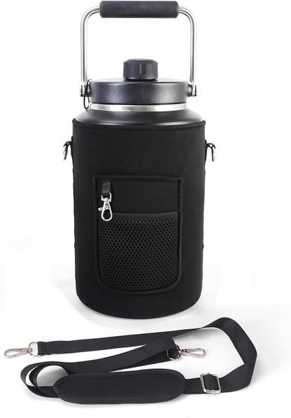1 Gallon Jug Holder Compatible with Yeti/RTIC One Gallon Jugs, Carrier/Pouch Sleeve for Outdoor Camping, Hiking,Gym