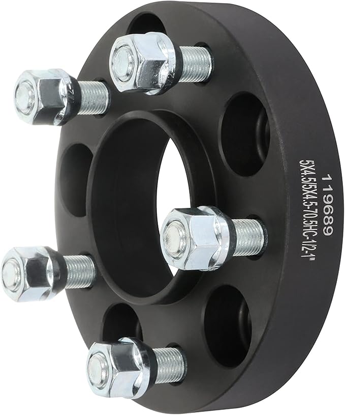 1 inches 5x4.5 5x4.5 Wheel Spacers 2Pcs 5 Lugs Hubcetric Wheel Adapters with Navajo 1991-1994 for Town Car 1981-2004 / for Aviator 2003-2005 with 70.5 Center Bore 1/2 Studs