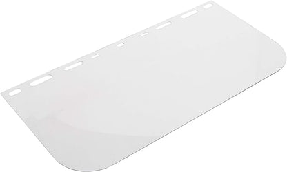 Replacement Face Shield, 8"x 15.5"x .040, Clear Polycarb, Model 15151