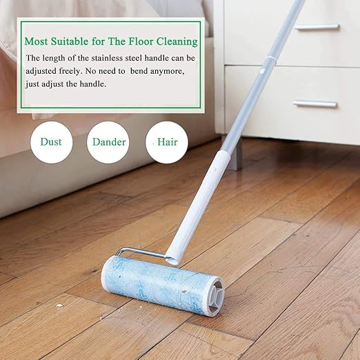 Pet Hair Lint Roller Refills Pet Hair Removal Refills, Japanese UNIKON 802 Sticky Mop Refill 90 Sheets, 3 Packs