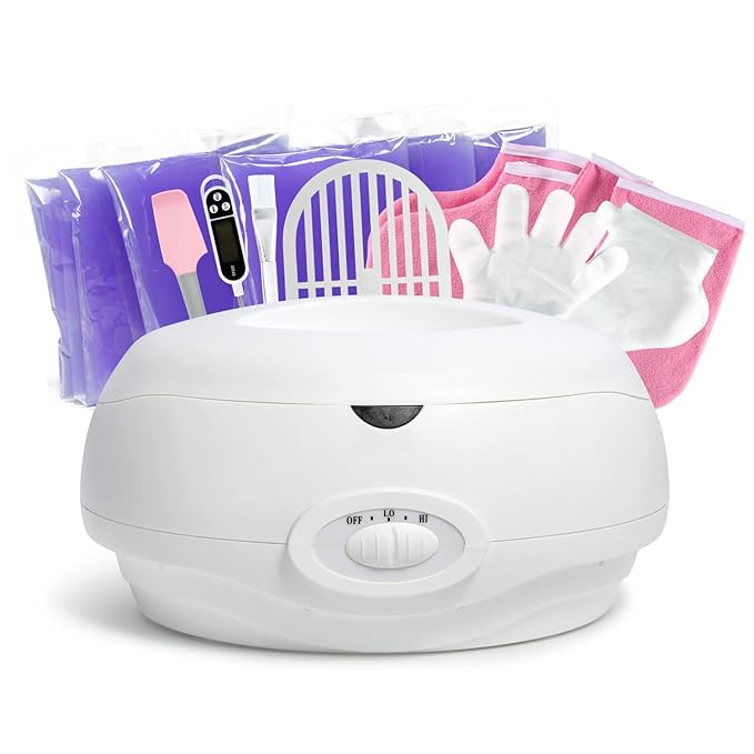 Paraffin Wax Machine for Hand and Feet 2300ml Paraffin Wax Bath Warmer Hands Foot Spa Kit with Lavender Wax Refills Glove Liners Thermal Mitts Booties
