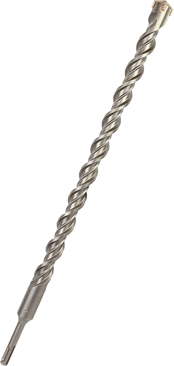 1 Inch x 18 Inch SDS Plus Rotary Hammer Drill Bit, Carbide Tipped for Brick, Stone, and Concrete (1" x 16" x 18")
