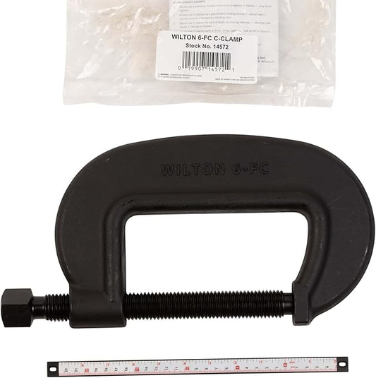 Wilton Brute Force C-Clamp, 6-716" Opening, 3-12" Throat, 27500 Lbs. Clamping Force (Model 6 F.C.)