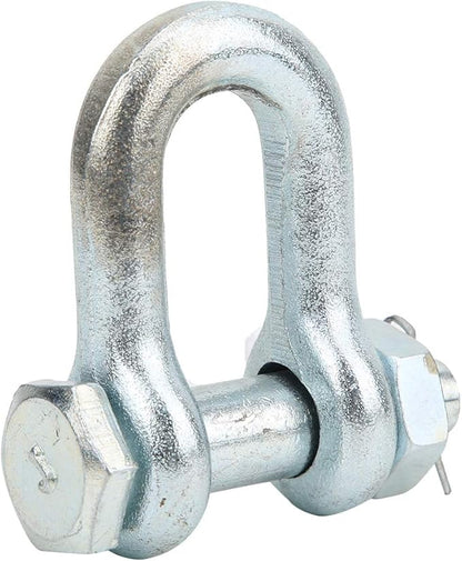 2T 3.25T 4.75T 6.5T Heavy Duty Anchor Shackle, Galvanized Alloy Steel, Corrosions and Wear, High Strength, for Maritime and Lifting Applications (2T)