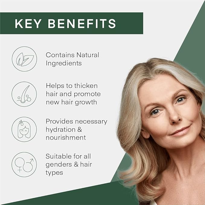 Cel Microstem Natural Hair Thickening Conditioner (8 fl oz)  Stem Cell Extract Anti Thinning Conditioner  Professional Grade Biotin  Sulfate  Paraben Free - Suitable for Men  Women