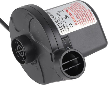 12V DC Electric Air Pump Inflator with 3 Nozzles for Inflatables Mattress Raft Bed Boat Nozzles of Different Size in The Electric Air Mattress Pumps Allowing You