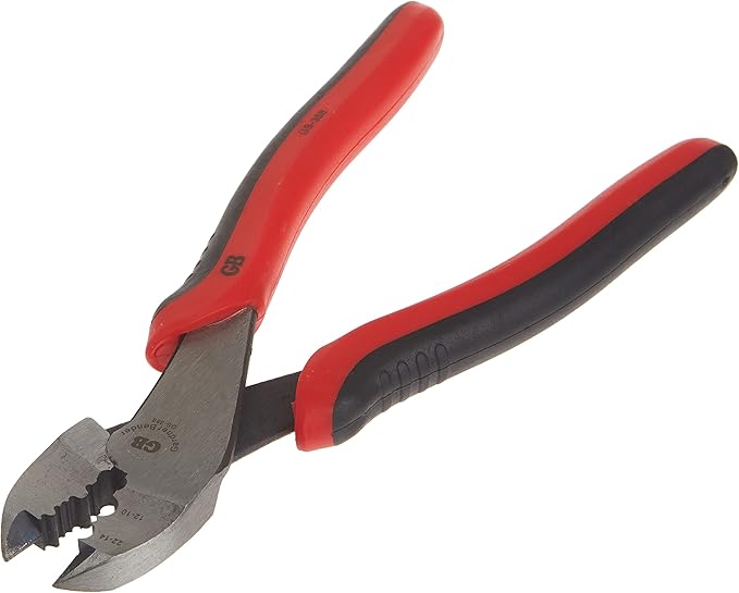 Gardner Bender GS-388 Electrical Pliers, Crimper & Cutter, Comfort Grip, Aluminum & Copper Wire, Hand Tool, 8 in. , Red