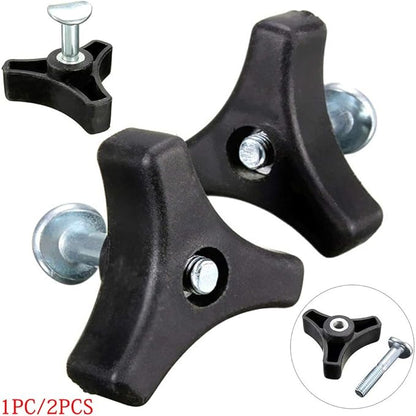 Triangle Knob Handle,Wing Nut and Bolt Power Equipment, Bolt Knob Triangle Nut Screw Replacement Parts Handle for Lawn Mower Machine