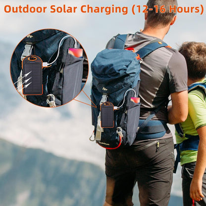 String Lights Indoor Outdoor with Solar Panel Charger Waterproof Rechargeable 12 LEDs Detachable 20FT Long of 7 Lighting Modes for Bedroom Wall Decoration Camping Hiking and Garden Tree. (Green color)