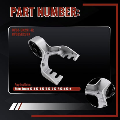 2PCS CV6Z5K291K Muffler Hanger Bracket CV6Z-5K291-K Compatible with Ford Escape 2013 2014 2015 2016 2017 2018 2019,