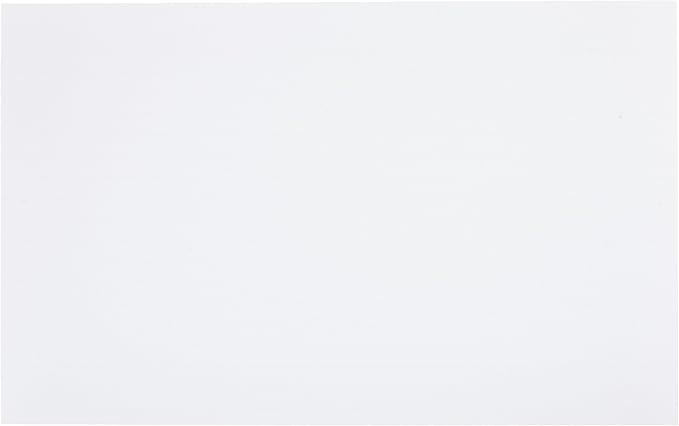 Basics Ruled Lined Index Note Cards, 500 Count, 5 Pack of 100, White, 5 in x 8 in