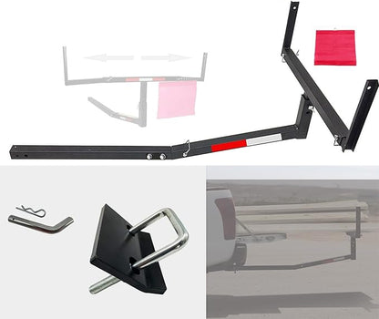 koxuyim Trailer hitches for Truck (2-in-1 Design Work with Pick Up Truck  SUV for Ladder, Rack, Canoe, Kayak, Long Pipes and Lumber) 70231 with Hitch Tightener Anti Rattle Stabilizer
