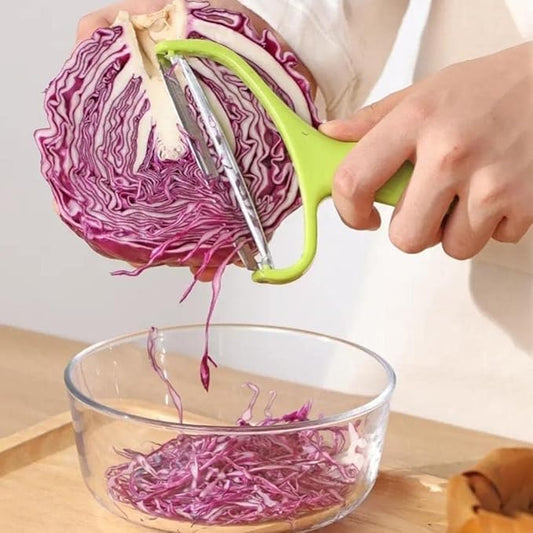 Cabbage Shredder, Vegetable Cutter Cabbage Slicer, Stainless Steel Fruit Vegetable Potato Peeler Cabbage Graters Kitchen Utensils (18  12cm)