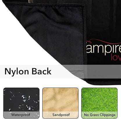 LOGOVISION Vampire Diaries Picnic Outdoor Blanket, 50"x60" Brothers, Foldable Blanket for Picnic, Beach, Camping, Park, Tailgate