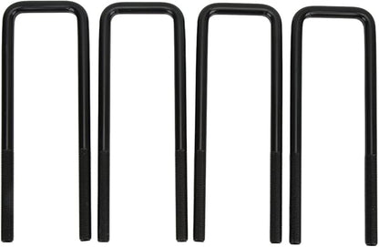 Rear Suspension U Bolt, 10in Black Steel Rear Axle U Bolts Heavy Duty Bend U Bolts Replacement for 1500