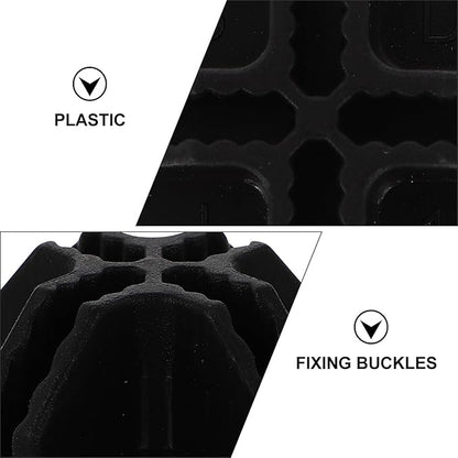 24 Pcs Fence Buckle Cabinet Fasteners Shoe Cabinet Clips Shelving Assembly Buckles Cabinet Buckles Plastic Buckles Plastic Closet Buckles Fixing Buckles Closet Accessories