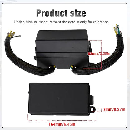 12 Volt Fuse Relay Box with 4 Relays and 12 Way ATCATO Fuses Sealed 12 Volt Relay Fuse Holder Compatible for Automotive, Marine