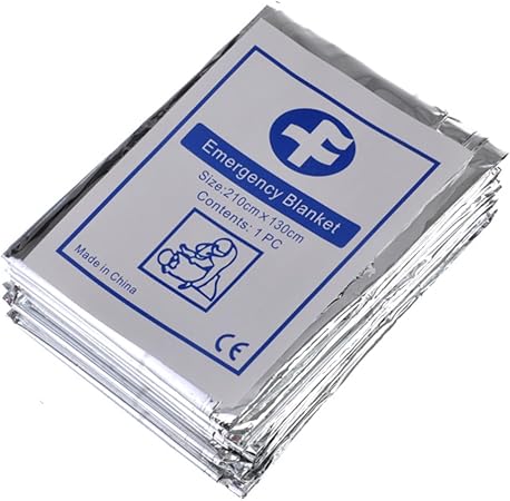 BESPORTBLE Emergency Thermal Blanket Survival 210x130cm Reflective Double-Sided Insulation Camping Blanket