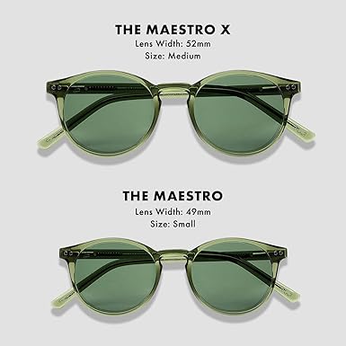 Prive Revaux The Maestro Classic Round Sunglasses  Handcrafted, Polarized Lenses, 100 UV Protection  For Men  Women