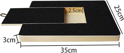 Dog Nail Scratch Board, Dog Scratch Board with Treat, Nail Scratcher Board for Dogs, Pull-Out Dog Nail File Board, Dog Nail File Board Scratch Pad, Nail Care Grooming Board for Dogs