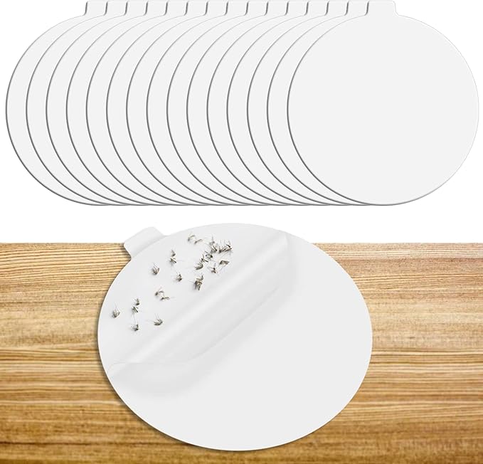 15PCS Flea Trap Refills, 7.1 in Flea Trap Refill Discs Replacement Glue Boards Fits Most Model of Indoor Flea Killer Fly Killer Insect Trap, Fly Trap Refill Glue Pads