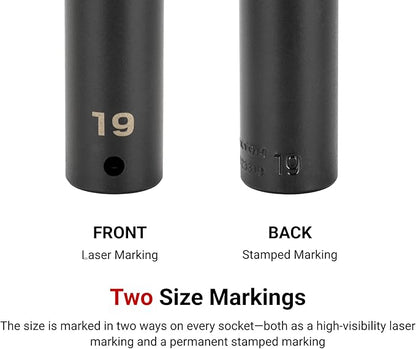 TEKTON 12 Inch Drive x 1516 Inch Deep 6-Point Impact Socket  SID23024