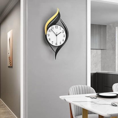 MEISD Decorative Wall Clock for Living Room Decor, Modern Wall Clocks Battery Operated for Bedroom Kitchen Office Home, 23 Inch Acrylic Big Silent Creative Wall Clock Non Ticking