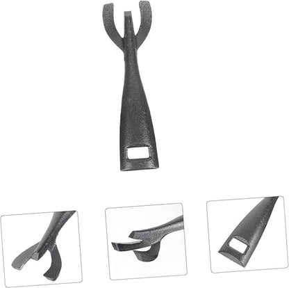 Steak Plate Fork Bowl Gripper Iron Plate Clip Fajita Skillet Clip Tools for Men Dish Pan Clip Non Food Grip Pan Gripper Stainless Steel Griddle Dish Gripper Man Pot Cast Iron Metal