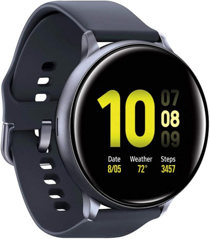 Samsung Galaxy Watch Active2 (44mm), Aqua Black, US Version (Renewed)
