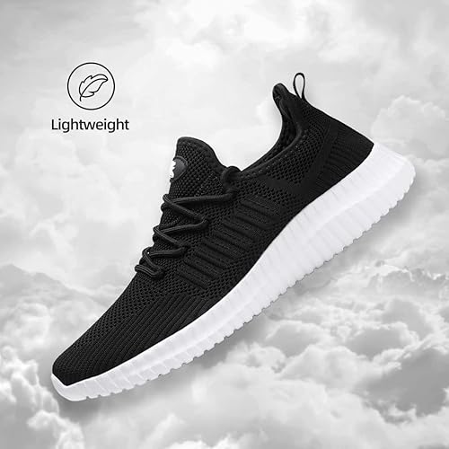 SK·TRIP Women's Walking Shoes Lightweight Breathable Flying Woven Mesh Upper Casual Jogging Shoes Ladies Tennis Shoes Workout Footwear Non-Slip Gym Sneakers for Women