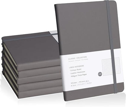 Lined Journal Notebook – Hardcover Notebook for Men & Women – Journals for Writing, Work, School, Home & Daily Notes, 160 Pages – Medium A5, 5.7"x8", 100 gsm Thick Paper (Dark Gray)?