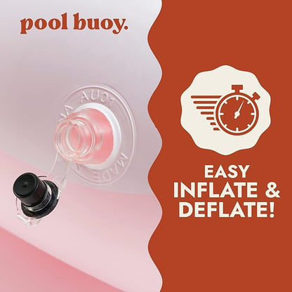 Pool Buoy Round Inflatable Pool with Storage Bag - Premium Outdoor Swimming Pool for Kids, Toddlers, Infants and Adults - Garden and Backyard Pools for Family Summer Pool Party (Golden Glenys)