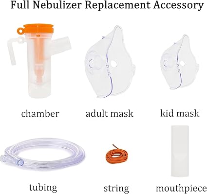Nebulizer Replacement Kit for Adult and Child, Suitable for Home Use