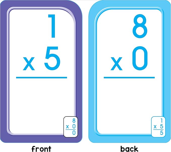 School Zone Multiplication 0-12 Flash Cards