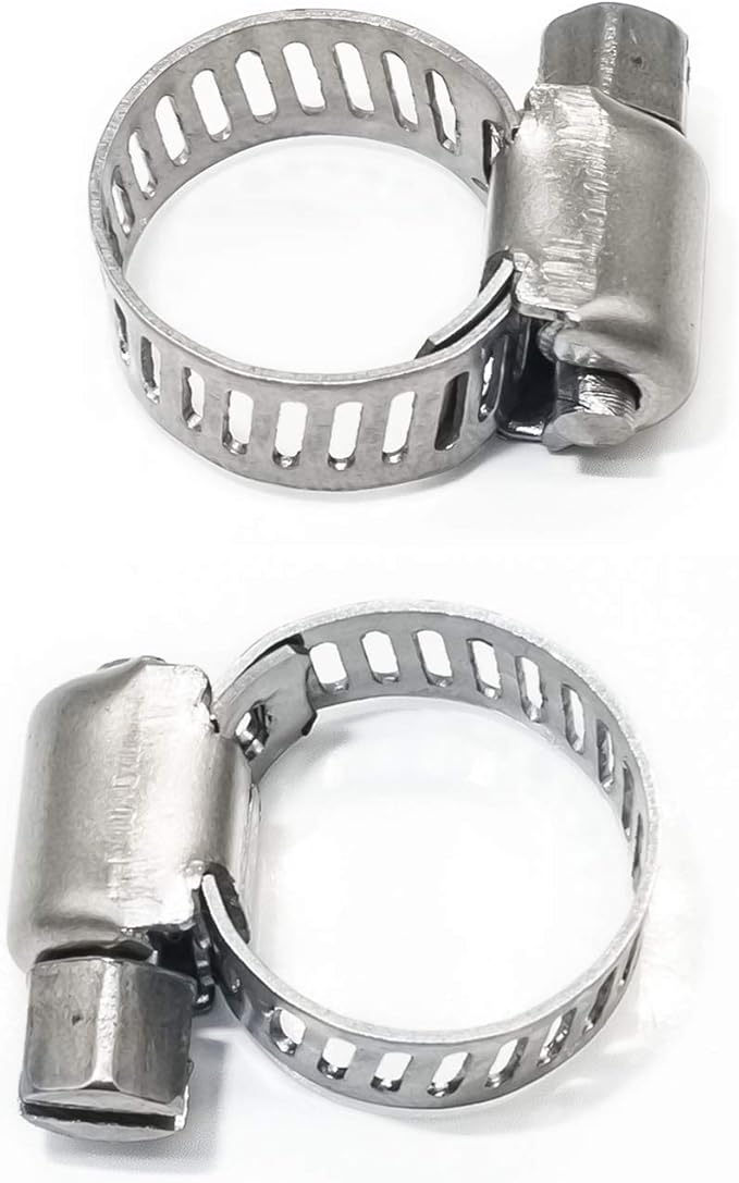 Adjustable Stainless Steel Worm Gear Hose Clamps (6-12mm)