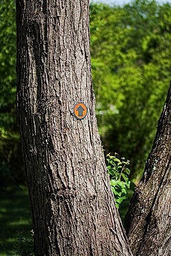 Trail Markers - Bright Reflective Trail Marker Pack of 24, Easy to Mount, Mark Your Trees for Hunting, Hiking, Camping, and More.