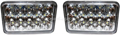 Octane Lighting 4X6 Led Hid Light Bulbs Crystal Clear Sealed Beam Headlamp Headlight (one light only)