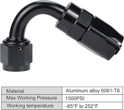 10AN Hose End Fitting 120 Degree Swivel for CPE Braided Fuel Hose Line 1PC