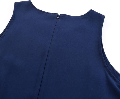 XL Dokotoo Summer Rompers for Women Dressy Short Jumpsuits,Blue,Medium | 2026 Summer Romper,Halter Neck Sleeveless Outfits,Dressy Casual One Piece,Beach Vacation Outfit,Resort Wear Navy Blue