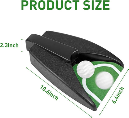 Golf Ball Return Putting Unit, Automatic Return Machine, Indoor Golf Putting Hole, Battery-Powered Practicing, Suitable for Practicing at Home, Office, Yard, Party