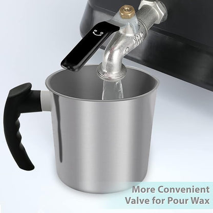 Sutomlo Large 4.5 Qts Electric Wax Melter for Candle Making, Candle Wax Melting Pot with Temperature Control  Pour Spout for Candle Maker  Candle Making Business