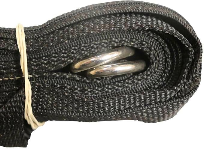TentandTable 8' Ground Tie Down Strap with D Ring, 2 Pack