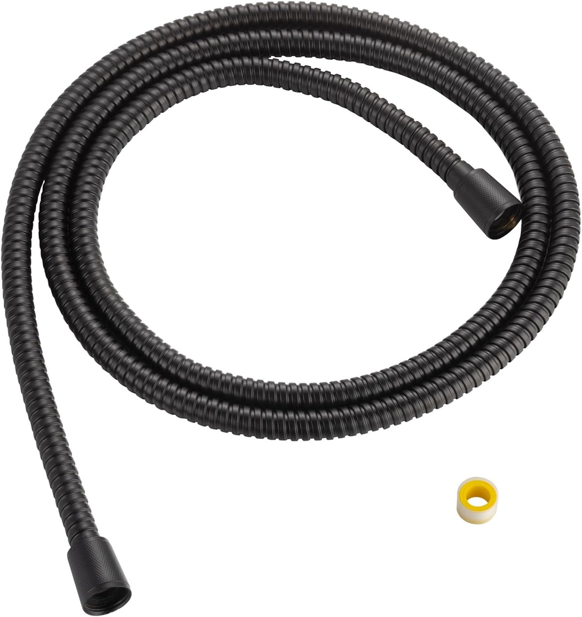 79 inches Kinkless Matte Black Flexible Stainless Steel Shower Hose - Replacement for Handheld Showerhead Hose (Matte Black)