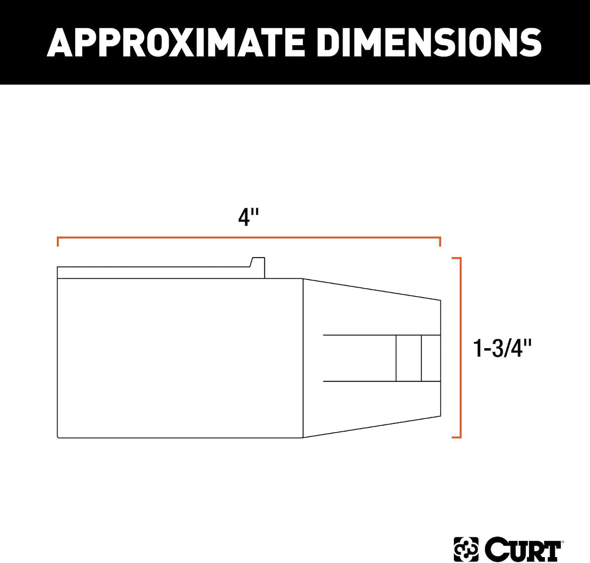 CURT 57260 7-Way RV Blade to 6-Way Round Trailer Wiring Adapter