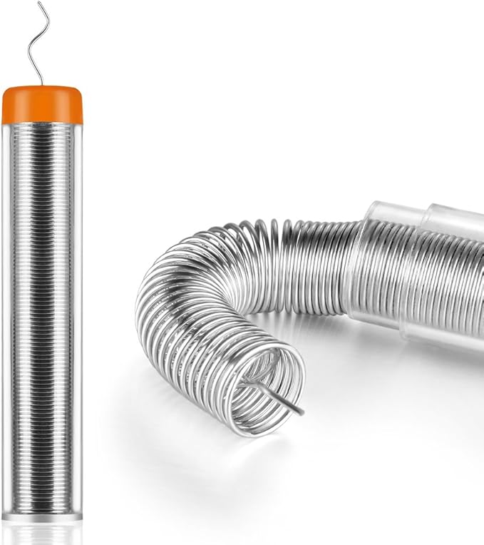 Solder Wire with Flux Rosin Core Tin Lead 63/37 0.031" Diameter 0.42oz in Storage Tube Welding Soldering DIY Works